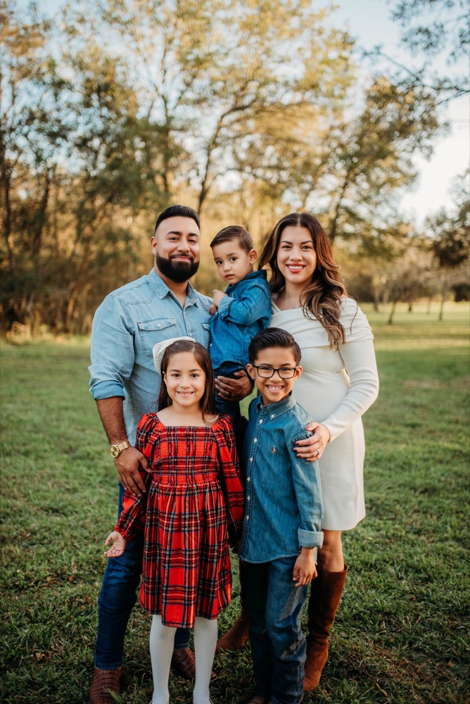 CJ Silvas with his family